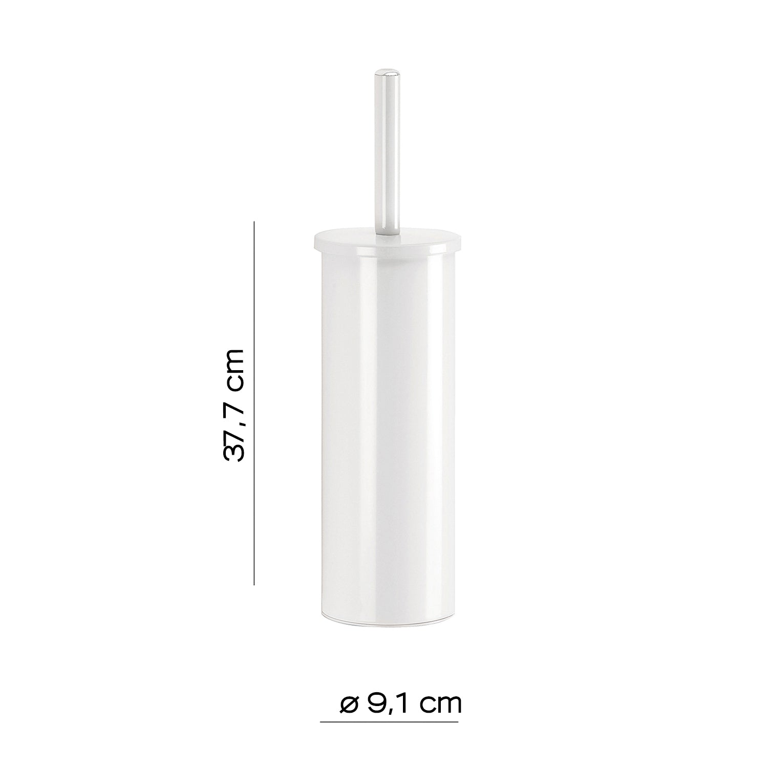 Scopino da appoggio modello Flip di Gedy in Acciaio Inox - Bianco