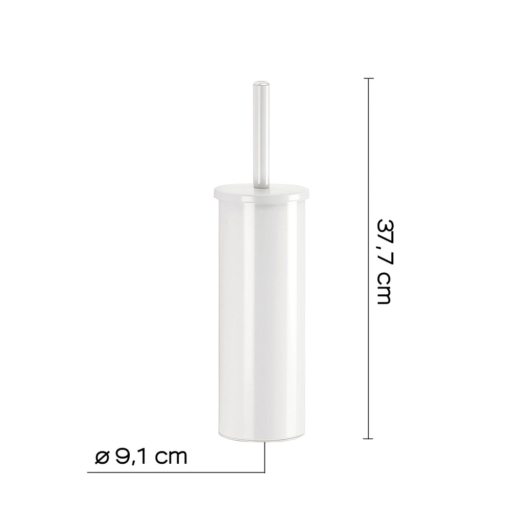 Scopino da appoggio modello Flip di Gedy in Acciaio Inox - Bianco Matt