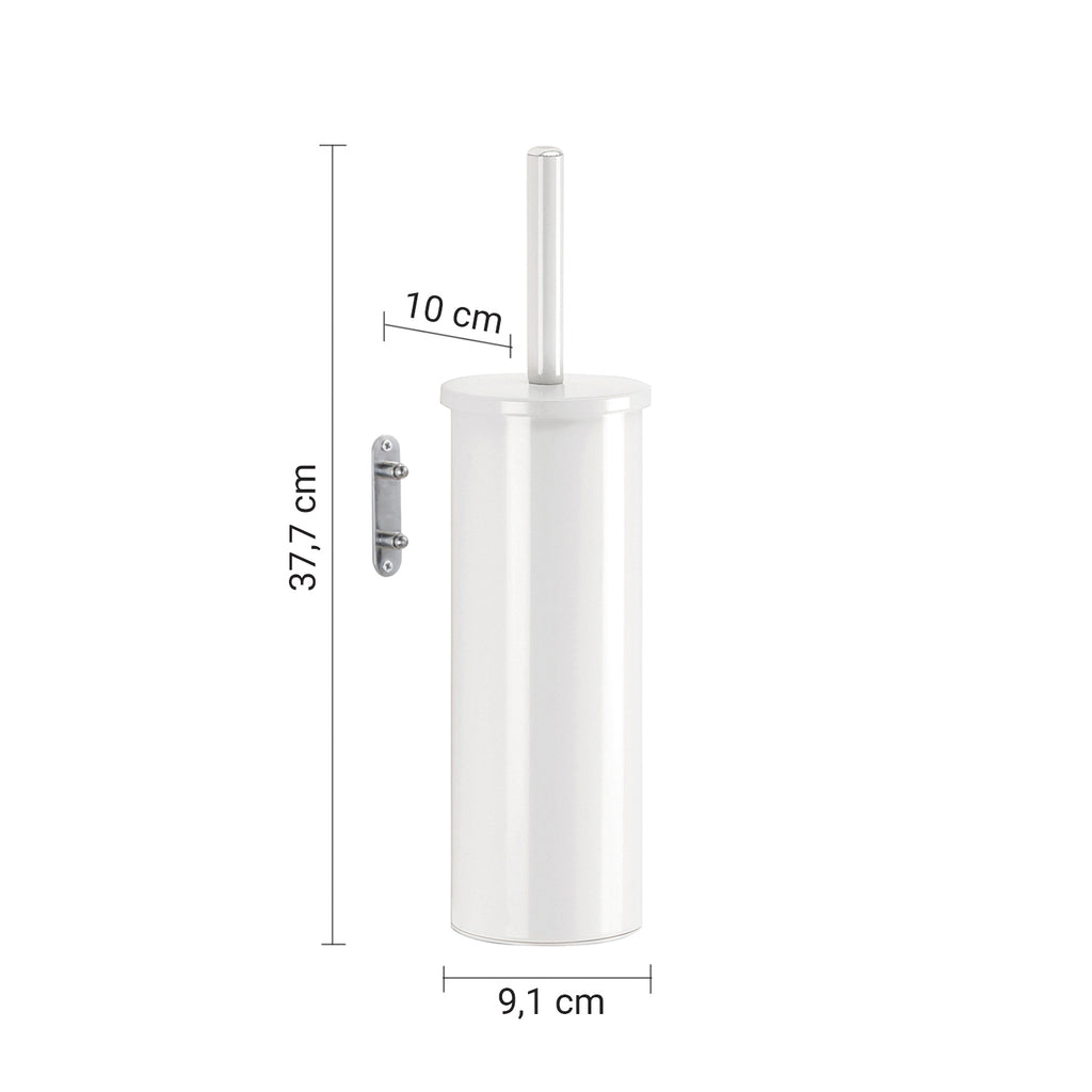 Scopino da muro modello Flip di Gedy in Acciaio Inox - Bianco