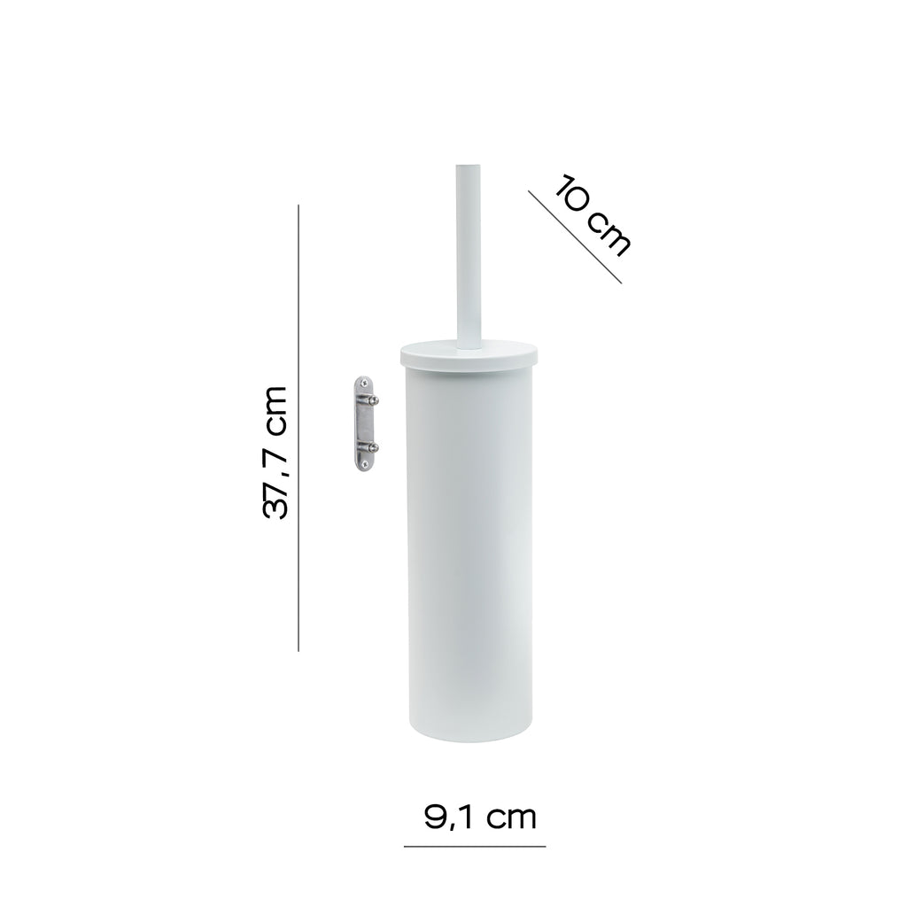 Scopino da muro modello Flip di Gedy in Acciaio Inox - Bianco Matt