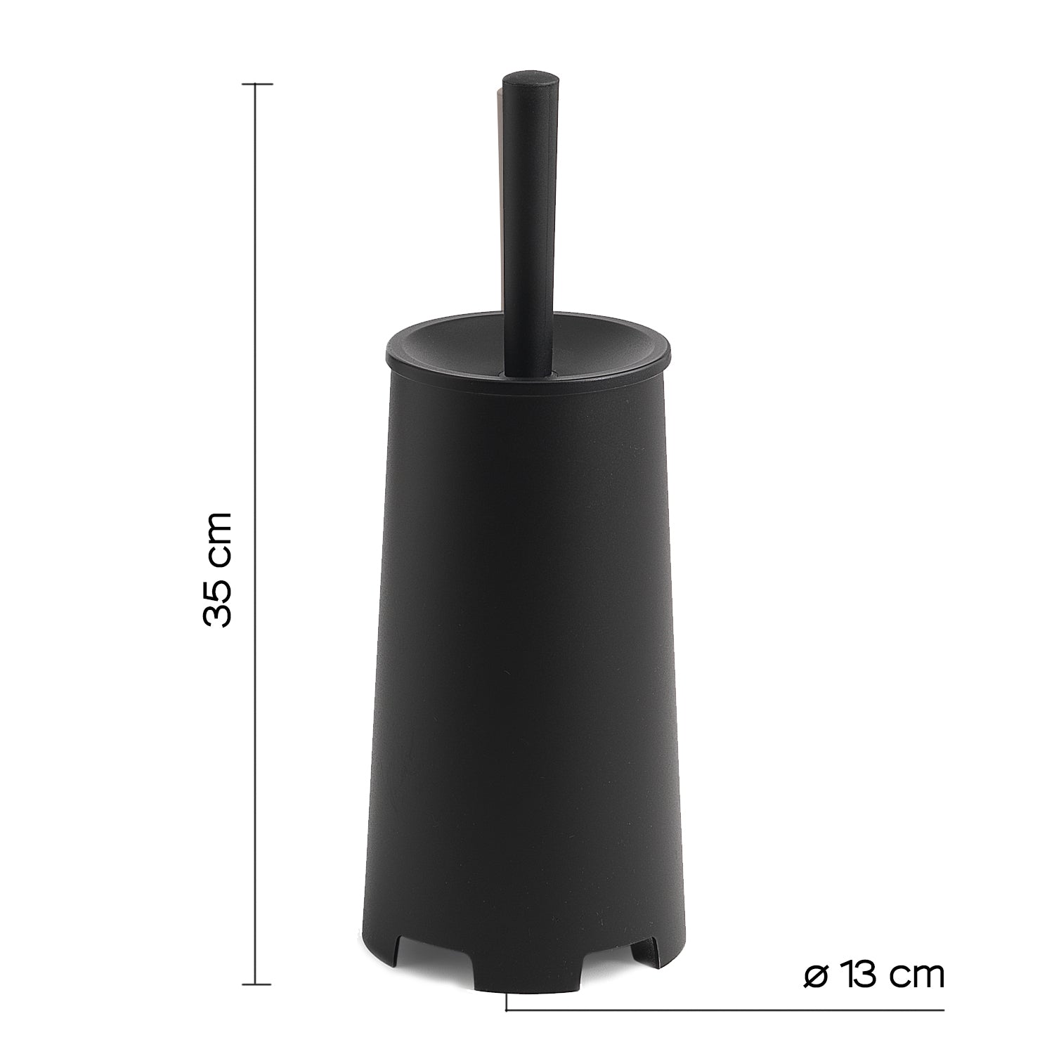 Scopino da appoggio di Gedy modello Oscar - Nero Matt