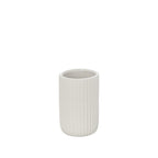 Portaspazzolini in ceramica soft touch BathCore serie Prisma - Bianco