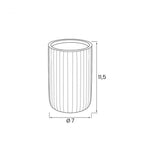 Portaspazzolini in ceramica soft touch BathCore serie Prisma - Grigio