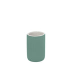 Portaspazzolini in ceramica soft touch BathCore serie Prisma - Verde