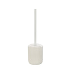 Portascopino in ceramica soft touch BathCore serie Prisma - Bianco