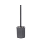 Portascopino in ceramica soft touch BathCore serie Prisma - Grigio