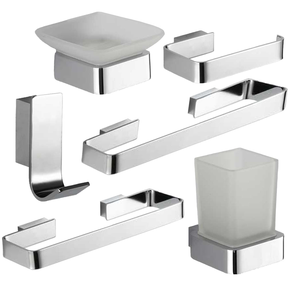 Kit completo con installazione a muro serie Aurora - Finitura Cromo