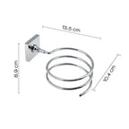 Porta Phon a muro serie Fuji di Gedy - Cromato