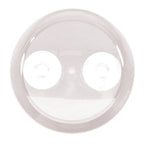 Specchio da bagno ingranditore rotondo con ventosa colore bianco