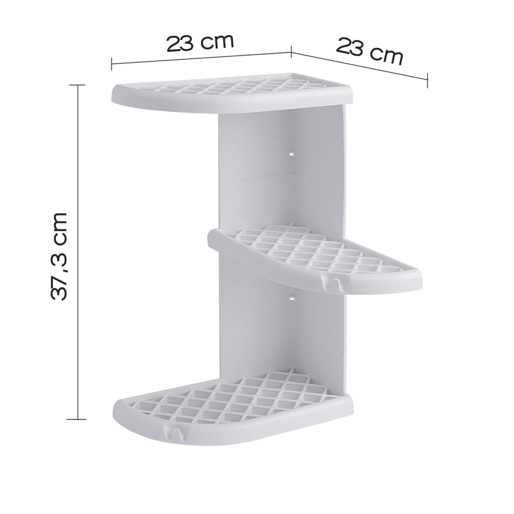 Portaoggetti doccia angolare modello Oscar di Gedy - Bianco