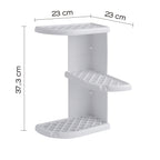 Portaoggetti doccia angolare modello Oscar di Gedy - Bianco