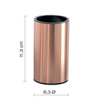 Portaspazzolini in Acciaio Inox di Gedy serie Elettra - Rame