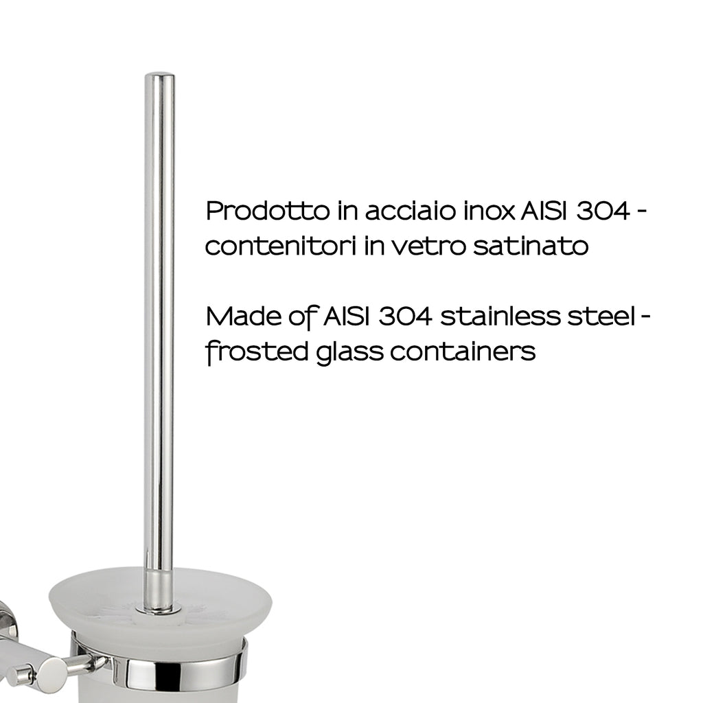 Scopino in Acciaio Inox AISI 304 Gedy serie Project - Lucido