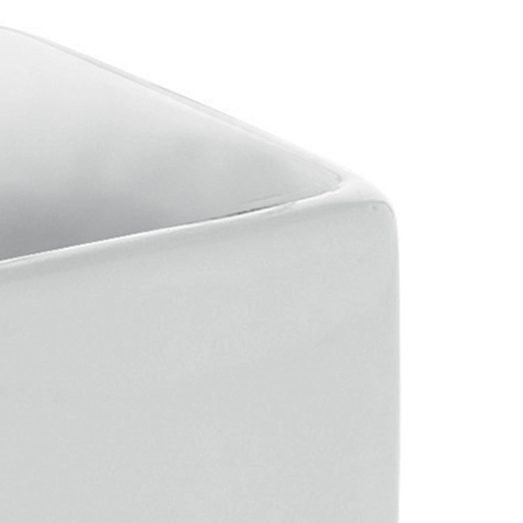 Portaspazzolini in ceramica Gedy serie Verbena - Bianco