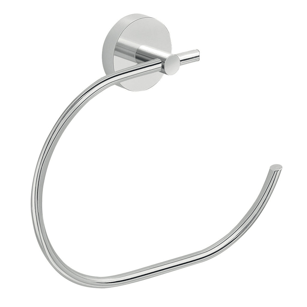 Portasalviette ad anello a muro in Acciaio Inox Eros di Gedy - Cromato