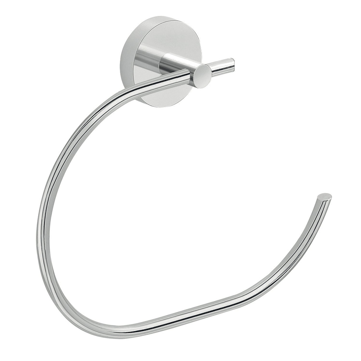 Portasalviette ad anello a muro in Acciaio Inox Eros di Gedy - Cromato