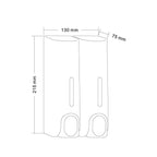 Dispenser di sapone liquido a parete double silos 0