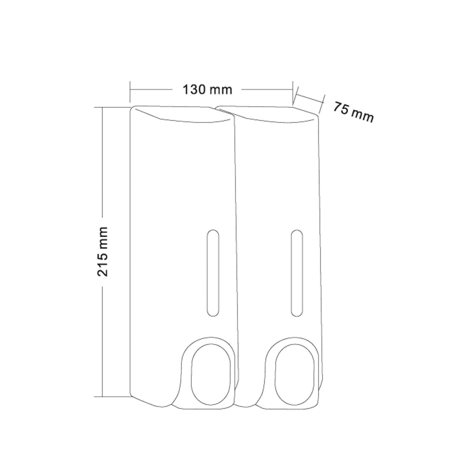 Dispenser di sapone liquido a parete double silos 0
