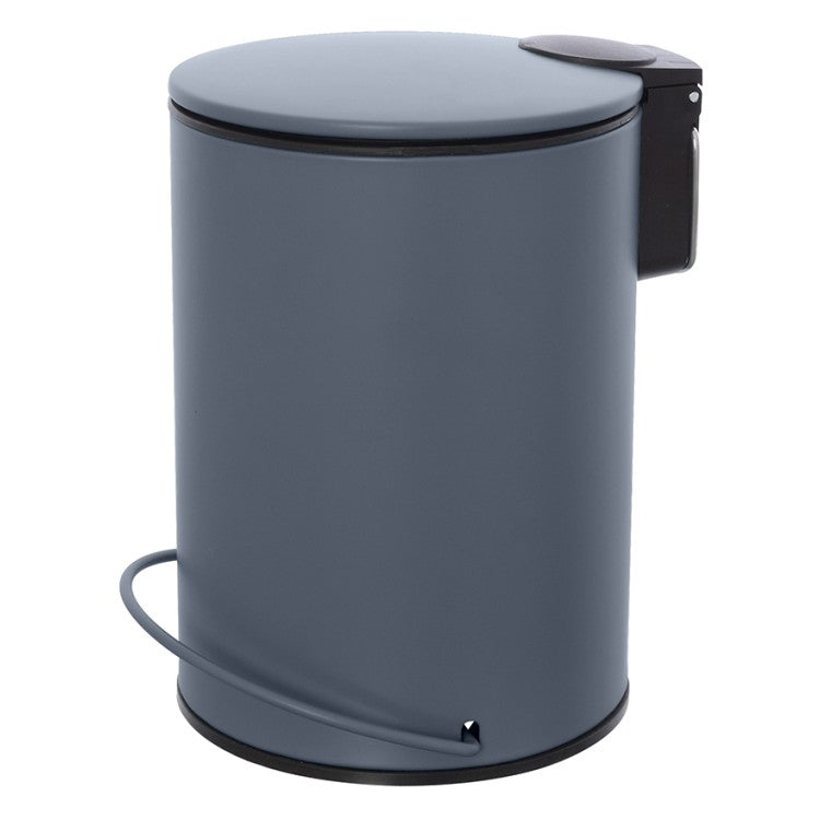 Pattumiera 3L in acciaio BathCore serie Prisma - Grigio opaco