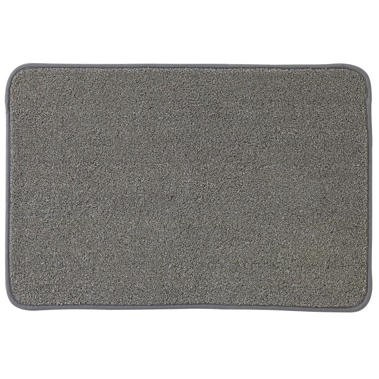 Tappeto in microfibra con base antiscivolo BathCore serie Prisma - Grigio