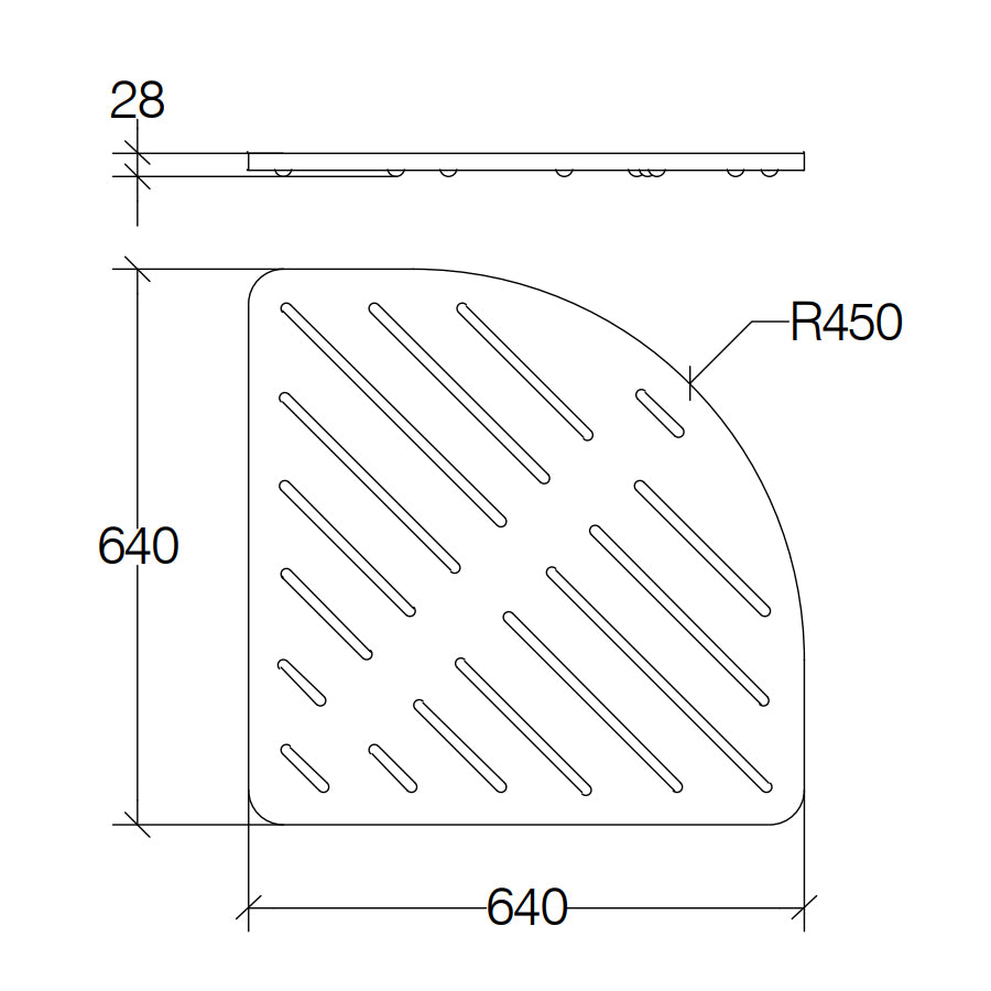 Pedana doccia angolare in multistrato marino Lineabeta Atlantica