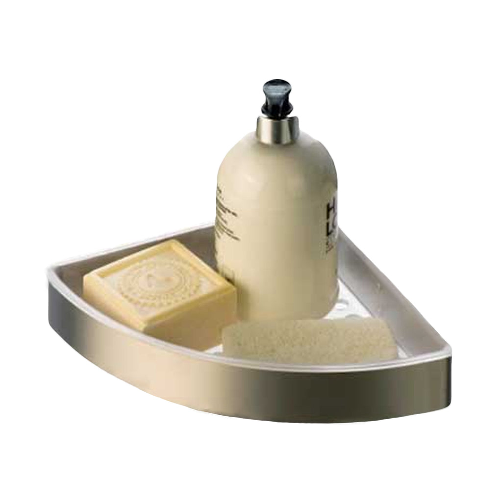 Angolare Doccia modello Oasis con 1 ripiano in Acciaio Cromato