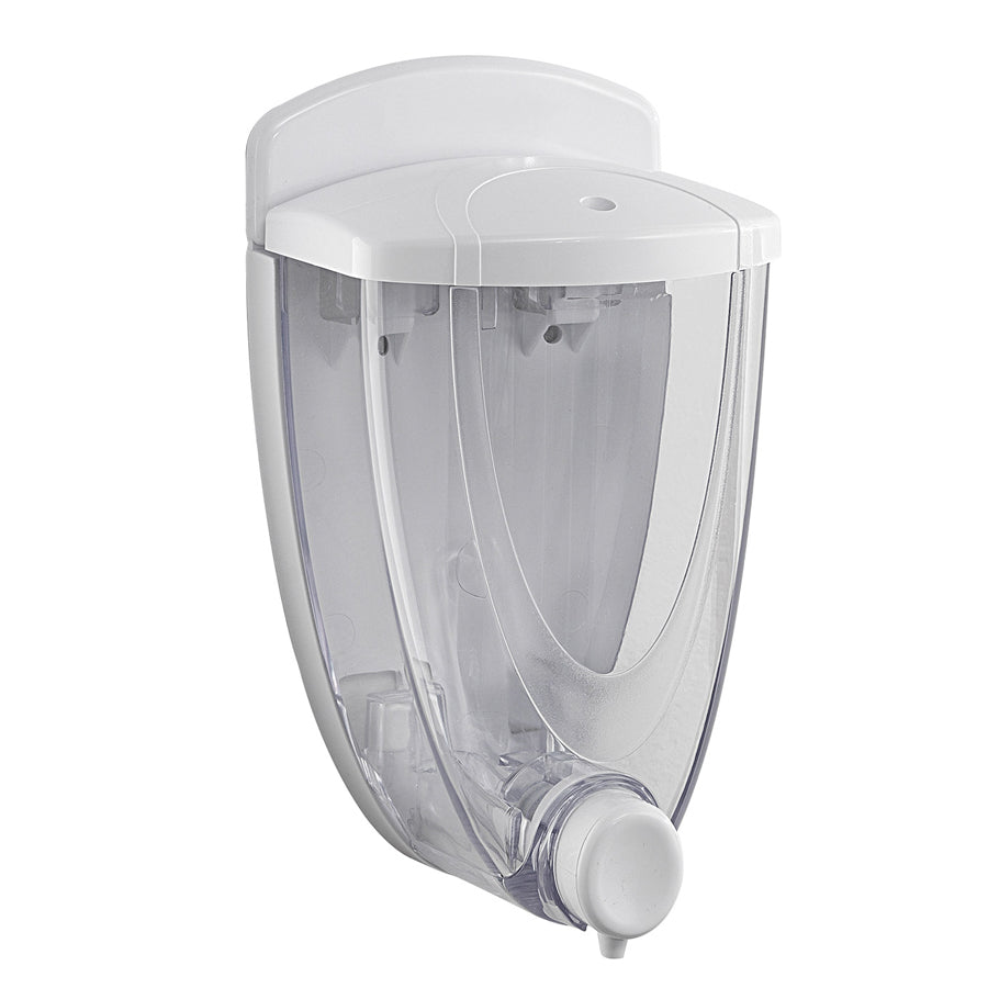 Distributore sapone a parete Gedy modello Torpedo da 300 ml - Bianco