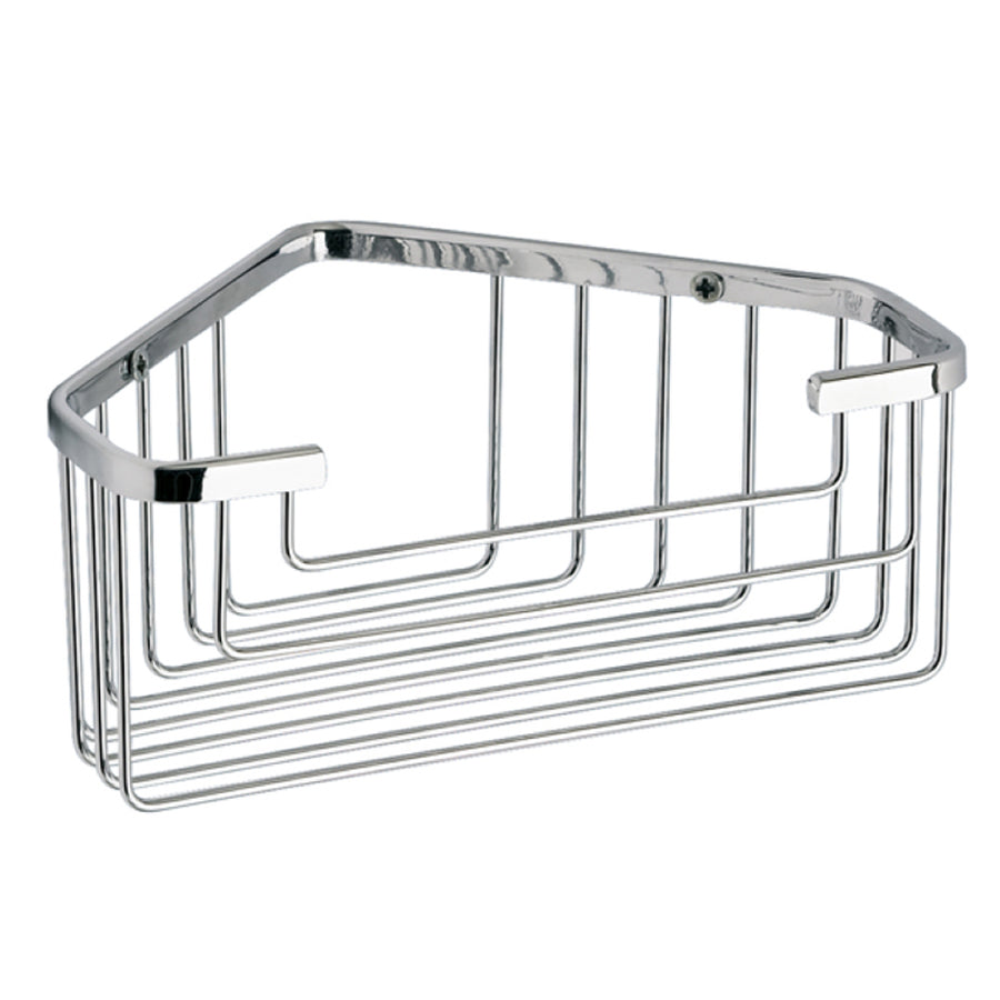 Portaoggetti doccia angolare modello Augustus di Gedy - Cromato