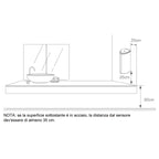 Distributore automatico di sapone o igienizzante liquido modello Dallas