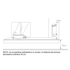 Distributore automatico di sapone liquido o igienizzante in gel modello Boston. In ABS bianco