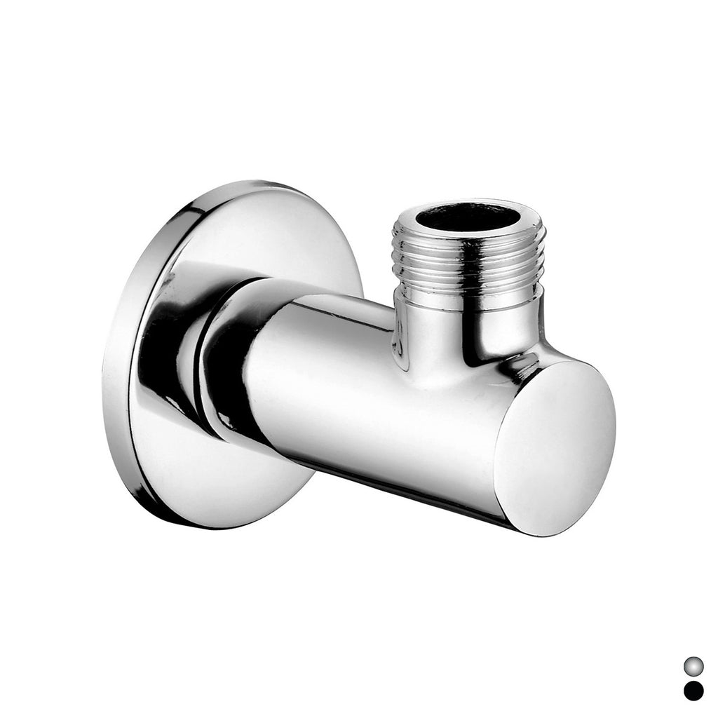 Presa acqua tonda con rosone RubiFlux - Cromo