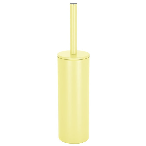 Scopino Wc con supporto in acciaio modello Akira - Giallo opaco