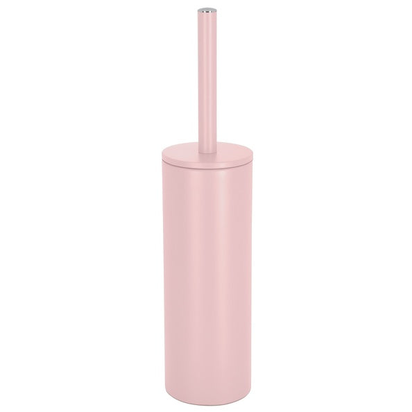 Scopino Wc con supporto in acciaio modello Akira - Rosa opaco