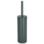 Scopino Wc con supporto in acciaio modello Akira - Verde scuro opaco