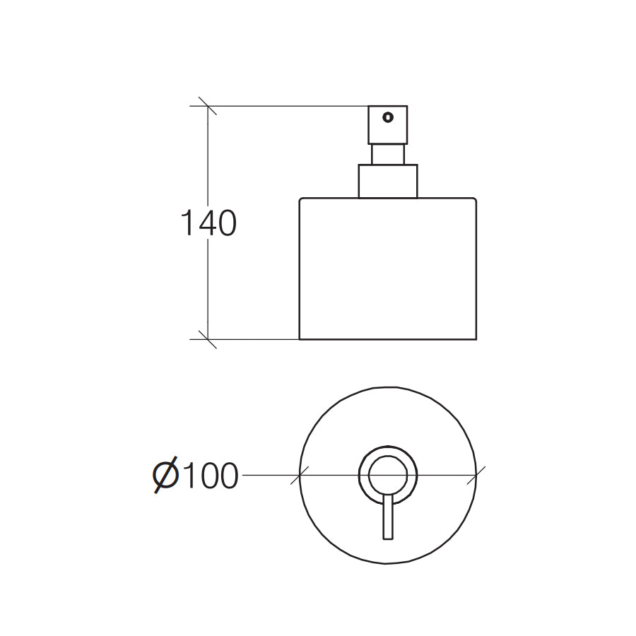 Dosasapone da 500 ml in porcellana con pompetta di erogazione Lineabeta Saon