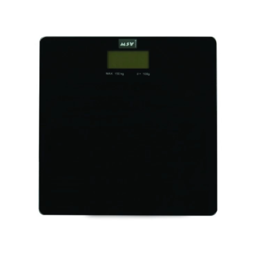 Bilancia pesapersone 29x29cm in vetro nero collezione DIANA