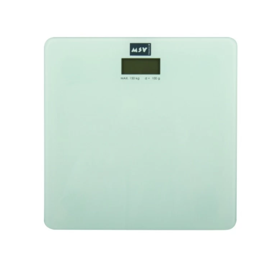 Bilancia pesapersone 29x29cm in vetro bianco collezione DIANA