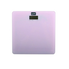 Bilancia pesapersone 29x29cm in vetro rosa pastello collezione DIANA