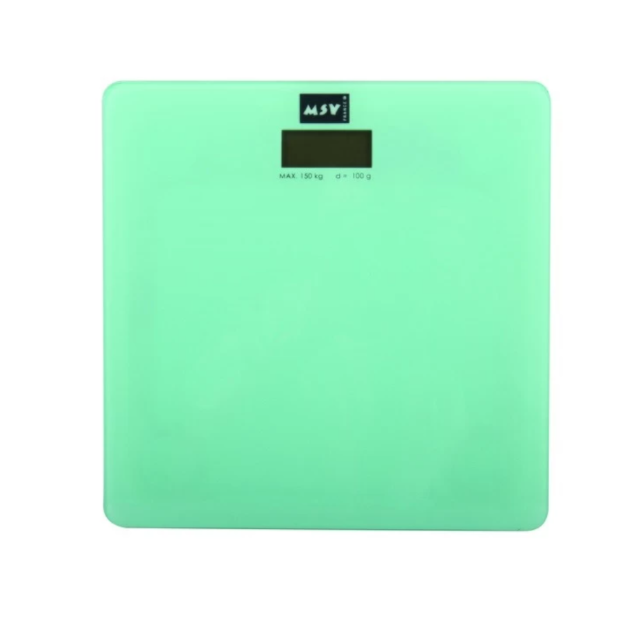 Bilancia pesapersone 29x29cm in vetro verde pastello collezione DIANA