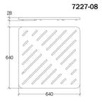 Pedana doccia quadrata in multistrato marino cm 64x64 di Lineabeta