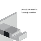 Appendiabiti singolo in Alluminio modello Malta di Gedy - Cromato