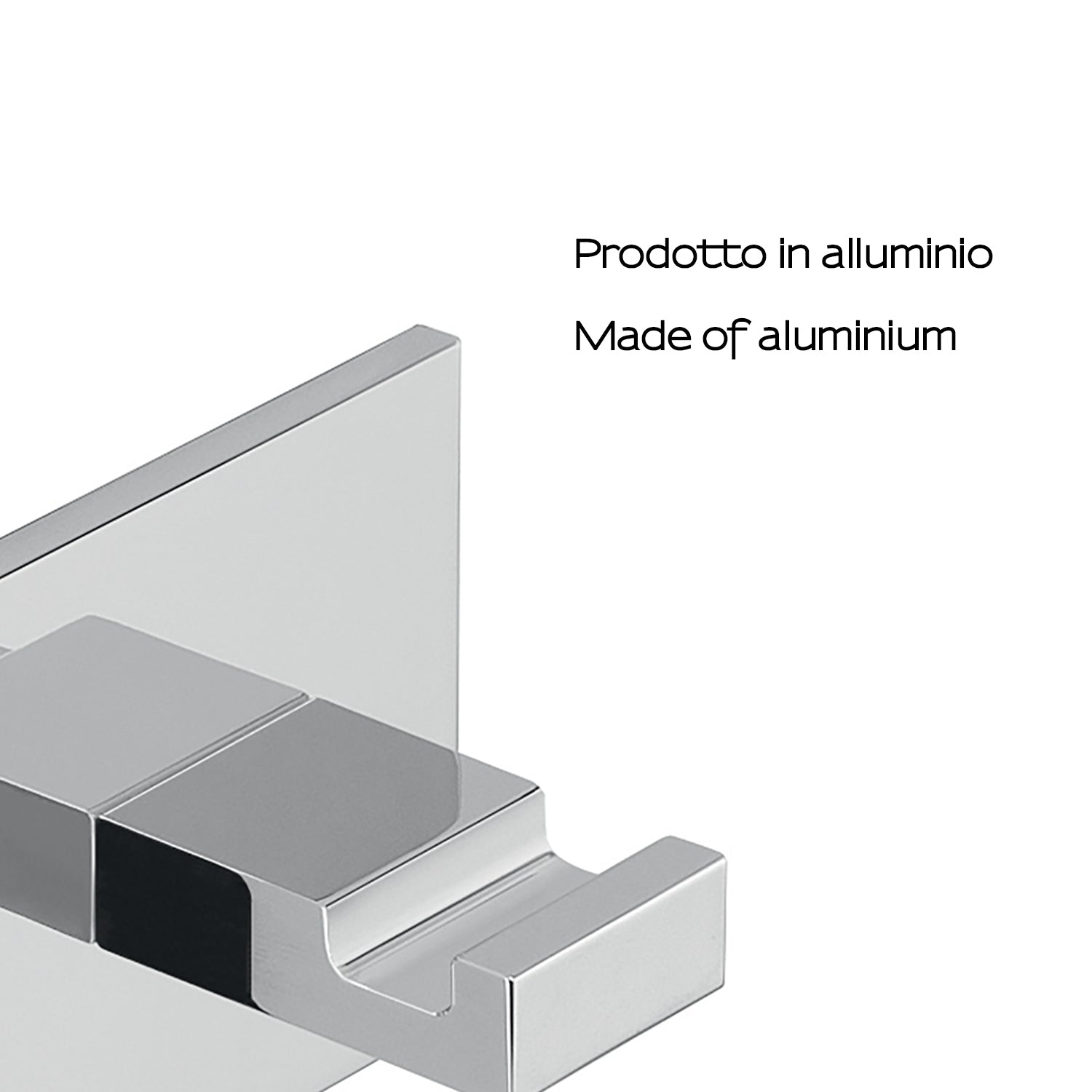 Appendiabiti singolo in Alluminio modello Malta di Gedy - Cromato