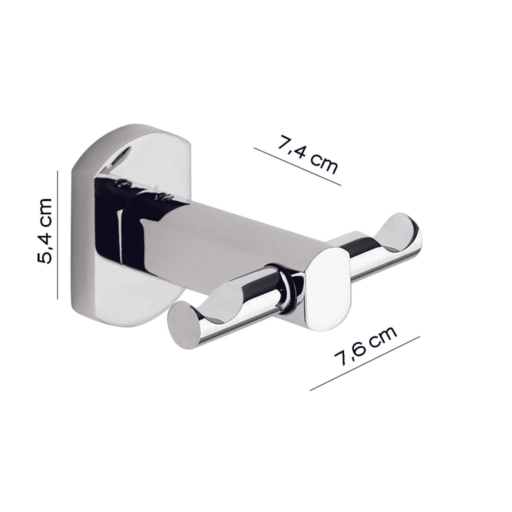 Appendiabiti a parete di Gedy serie Edera Plus - Cromato