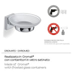 Portasapone a muro di Gedy serie Olimpo - Cromato