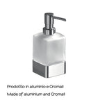 Dosasapone da appoggio con erogatore in Ottone Gedy serie Lounge - Cromato