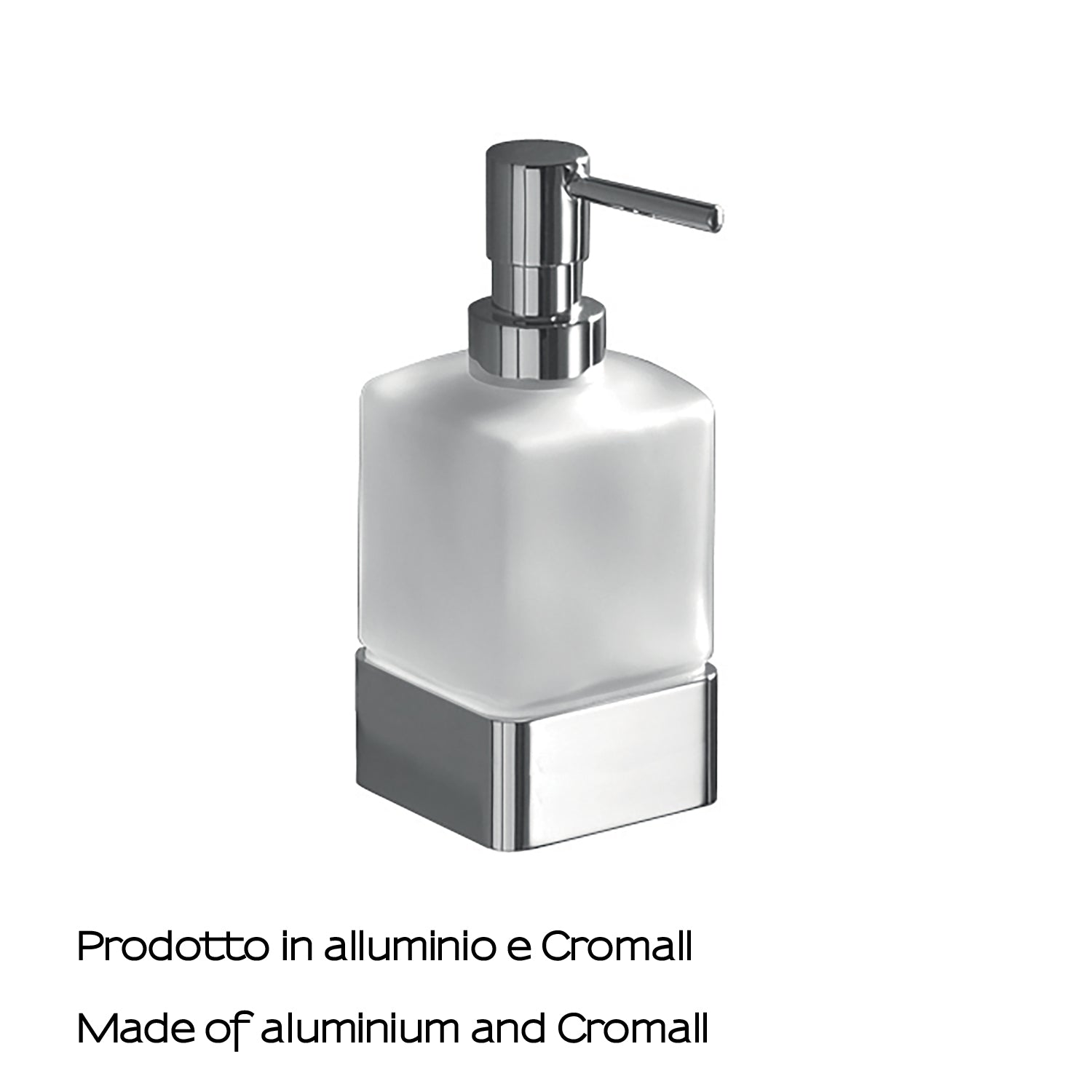 Dosasapone da appoggio con erogatore in Ottone Gedy serie Lounge - Cromato