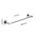 Porta asciugamani 35 cm a parete di Gedy serie Edera Plus - Cromato