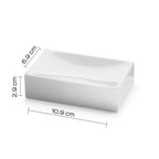 Portasapone in resina e sabbia Gedy serie Sofia - Bianco