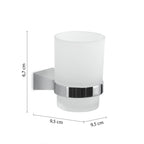 Portaspazzolini a parete in Acciaio Inox Gedy serie Tonale - Cromato