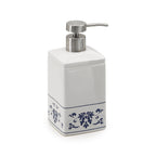 Dispenser sapone in porcellana Gedy serie Cixi - Bianco/Blu